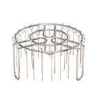Stainless Steel Vertical Grill Rack with Spit Holder for Barbecue
