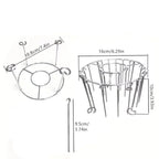 Stainless Steel Vertical Grill Rack with Spit Holder for Barbecue