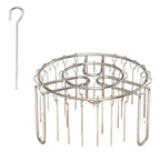 Stainless Steel Vertical Grill Rack with Spit Holder for Barbecue