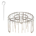 Stainless Steel Vertical Grill Rack with Spit Holder for Barbecue