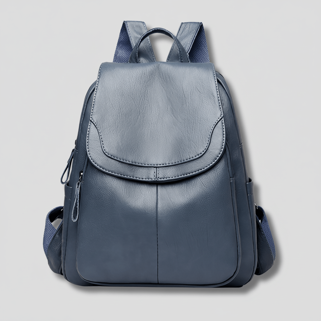 Anti Theft Leather Backpack for Women Slim Shoulder Bag