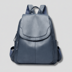 Anti Theft Leather Backpack for Women Slim Shoulder Bag