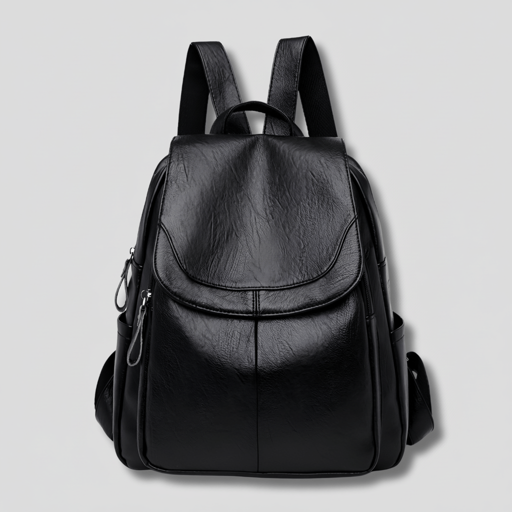 Anti Theft Leather Backpack for Women Slim Shoulder Bag