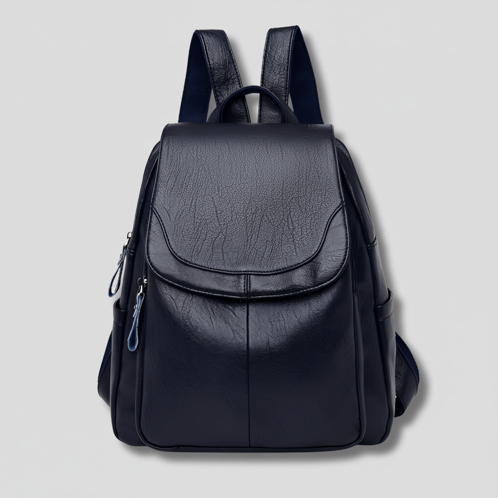 Anti Theft Leather Backpack for Women Slim Shoulder Bag