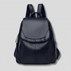Anti Theft Leather Backpack for Women Slim Shoulder Bag