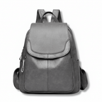 Anti Theft Leather Backpack for Women Slim Shoulder Bag