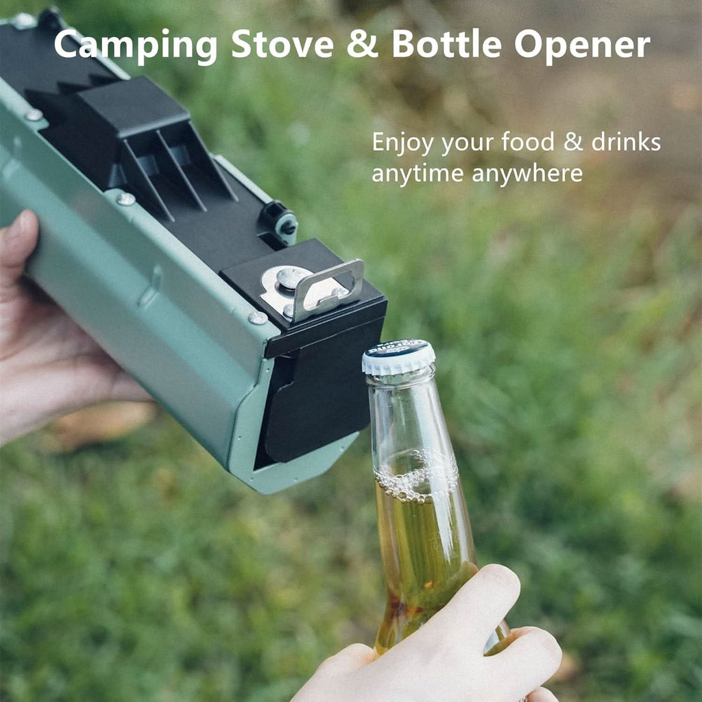 Compact Camping Stove Set with Butane Bottle and Carry Bag