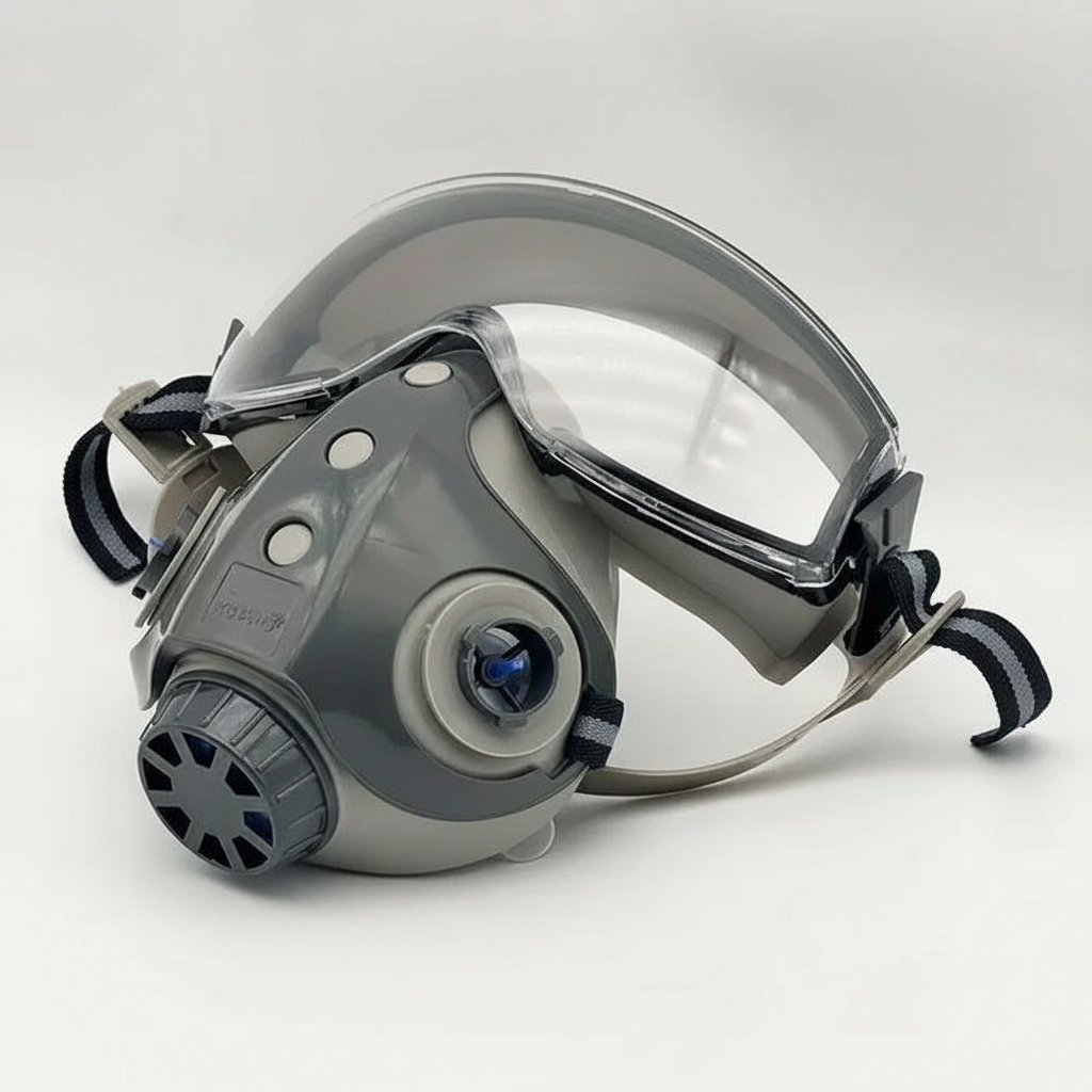 Integrated Respiratory Mask Dust Protection for Woodworking and Painting