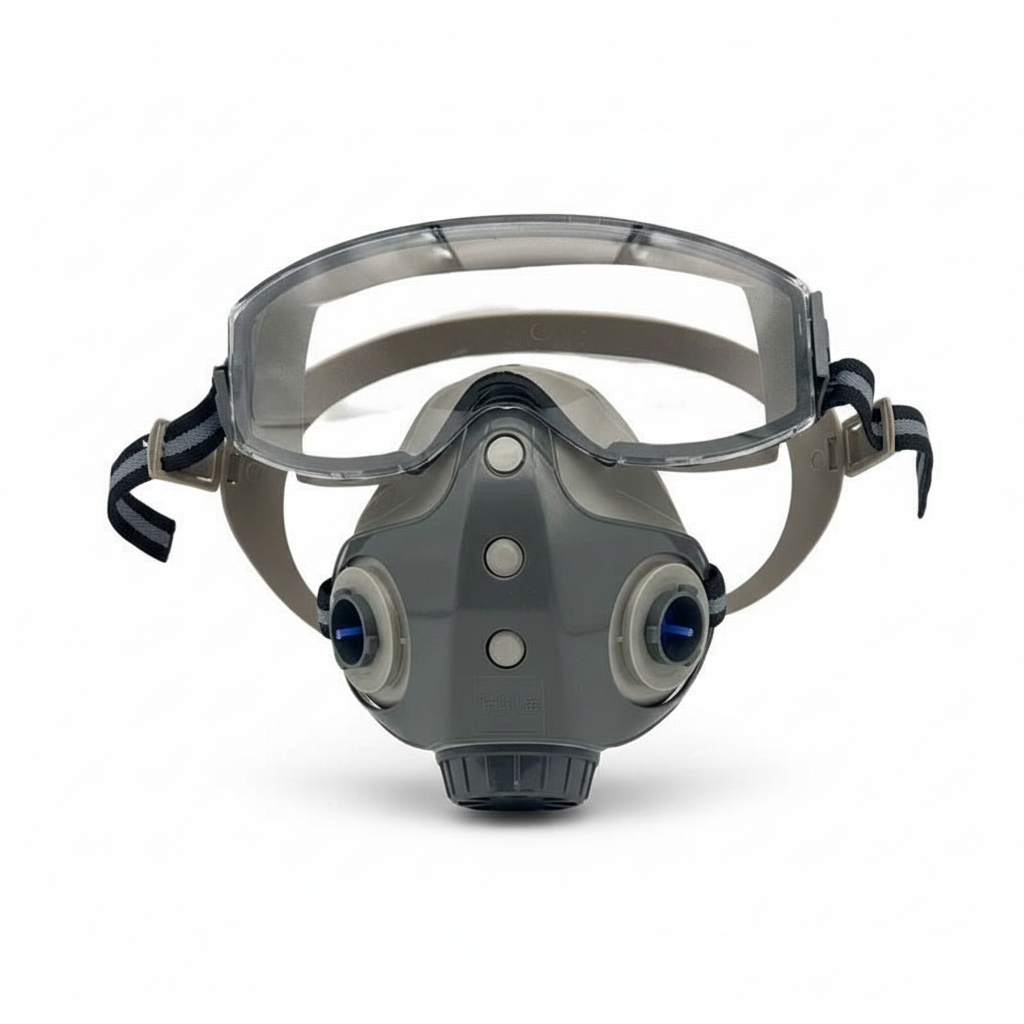 Integrated Respiratory Mask Dust Protection for Woodworking and Painting