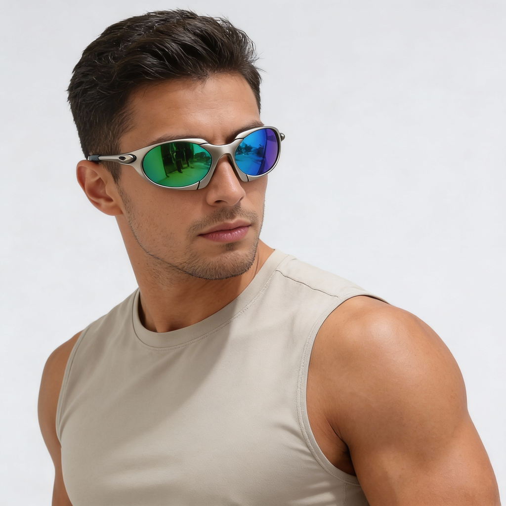 Men’s Polarized Sport Sunglasses Lightweight Metal Frame UV Protection