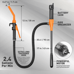 Compact Transfer Pump Variable Flow Rate 2.4 GPM Pump