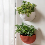 Wall-Mounted Rattan Style Planter Pot for Vertical Garden