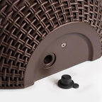 Wall-Mounted Rattan Style Planter Pot for Vertical Garden