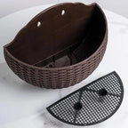 Wall-Mounted Rattan Style Planter Pot for Vertical Garden