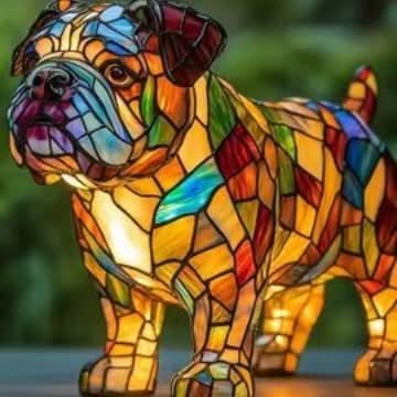 LED Night Light Dog Breed Shape Home Decor Light