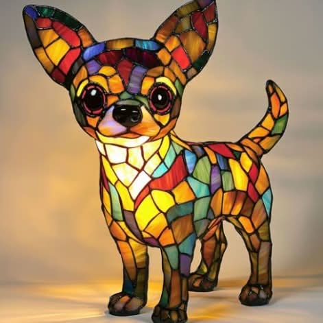 LED Night Light Dog Breed Shape Home Decor Light
