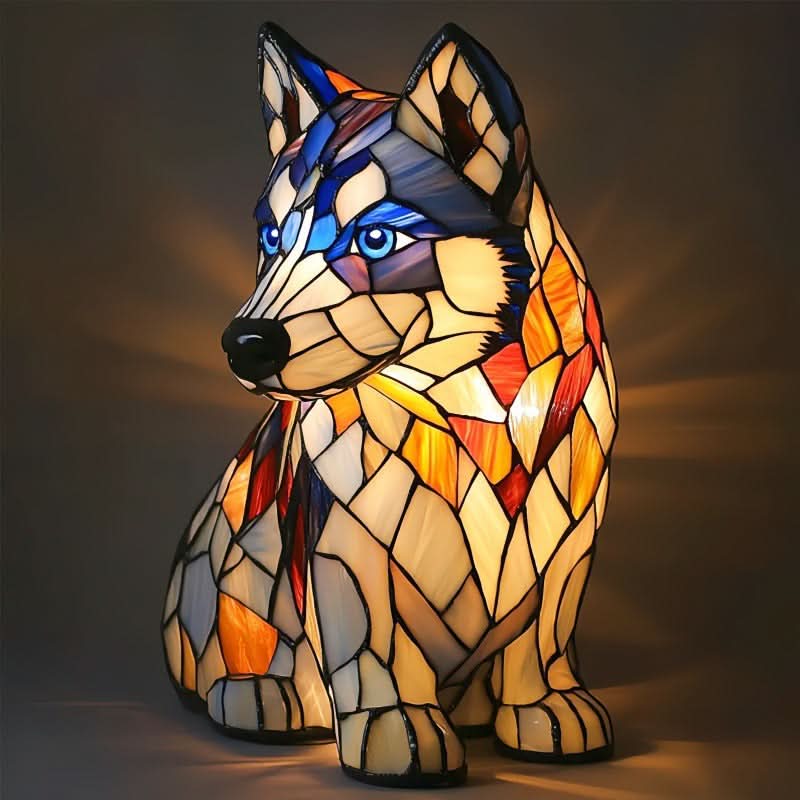 LED Night Light Dog Breed Shape Home Decor Light