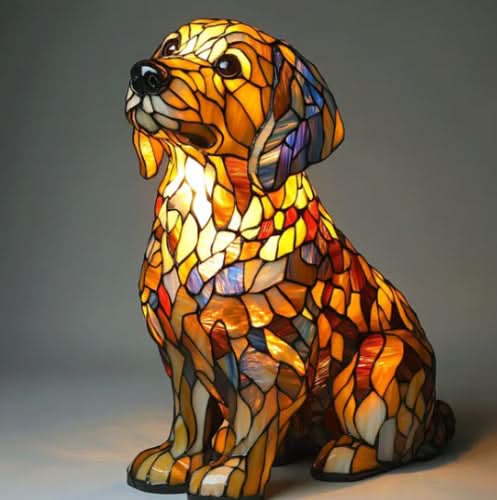 LED Night Light Dog Breed Shape Home Decor Light