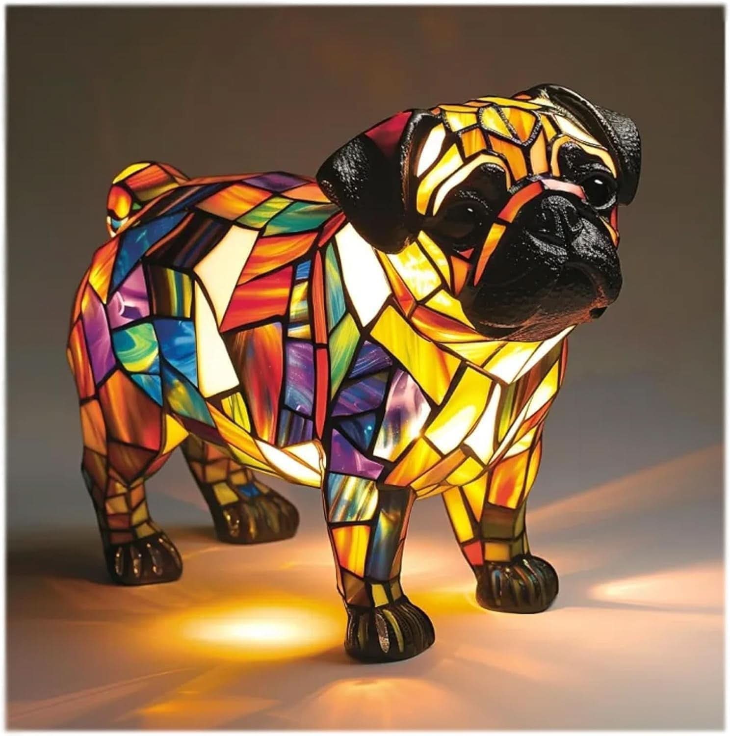 LED Night Light Dog Breed Shape Home Decor Light