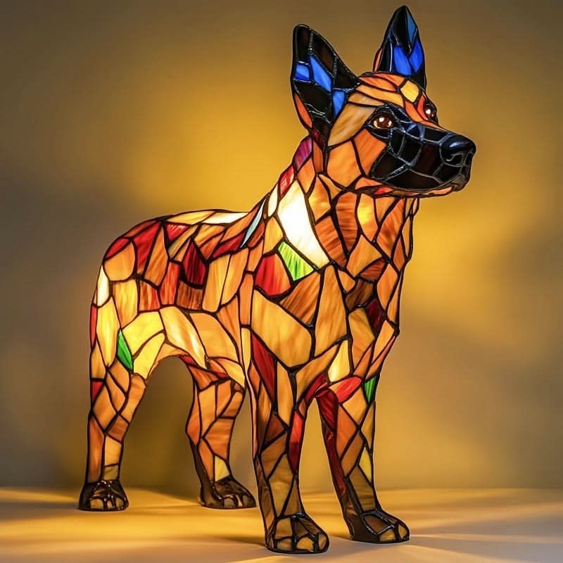 LED Night Light Dog Breed Shape Home Decor Light
