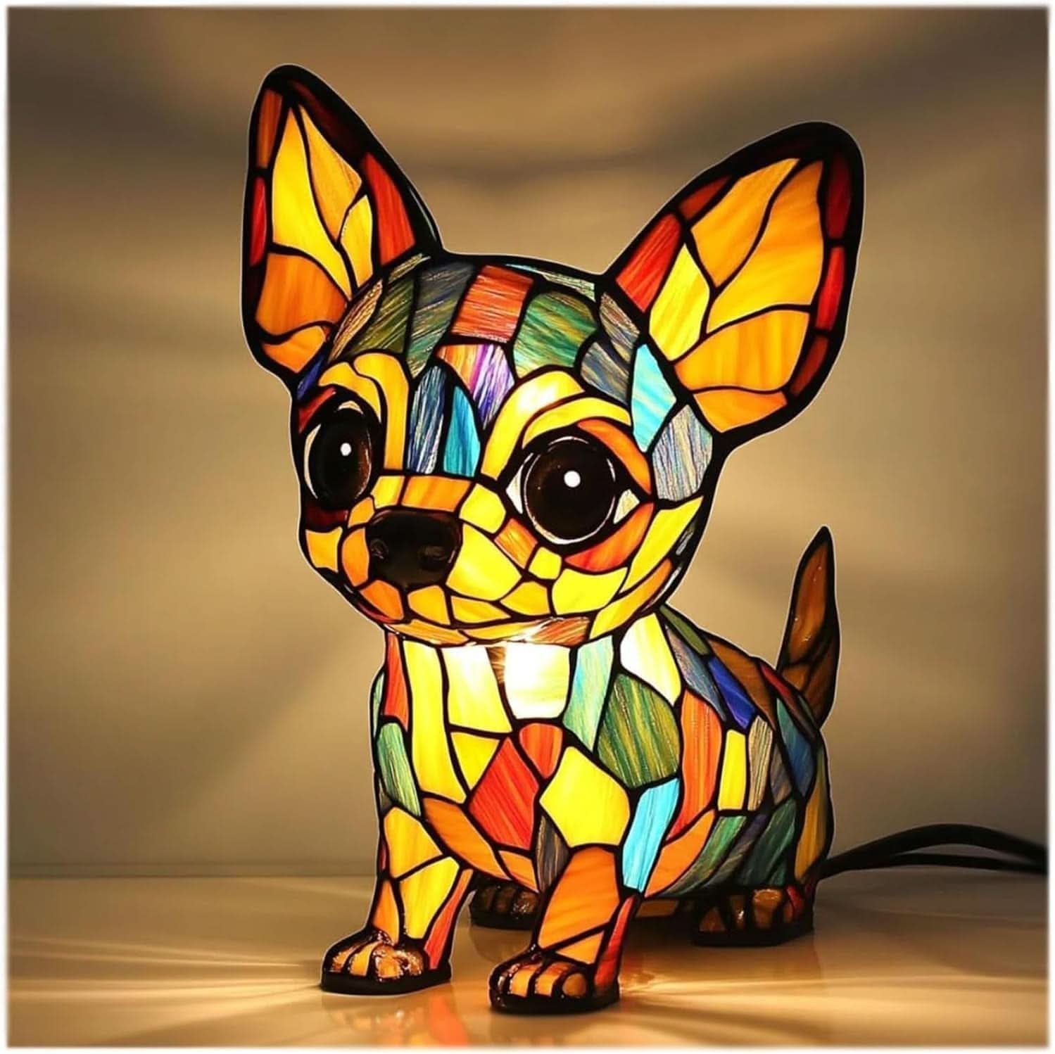 LED Night Light Dog Breed Shape Home Decor Light