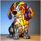 LED Night Light Dog Breed Shape Home Decor Light