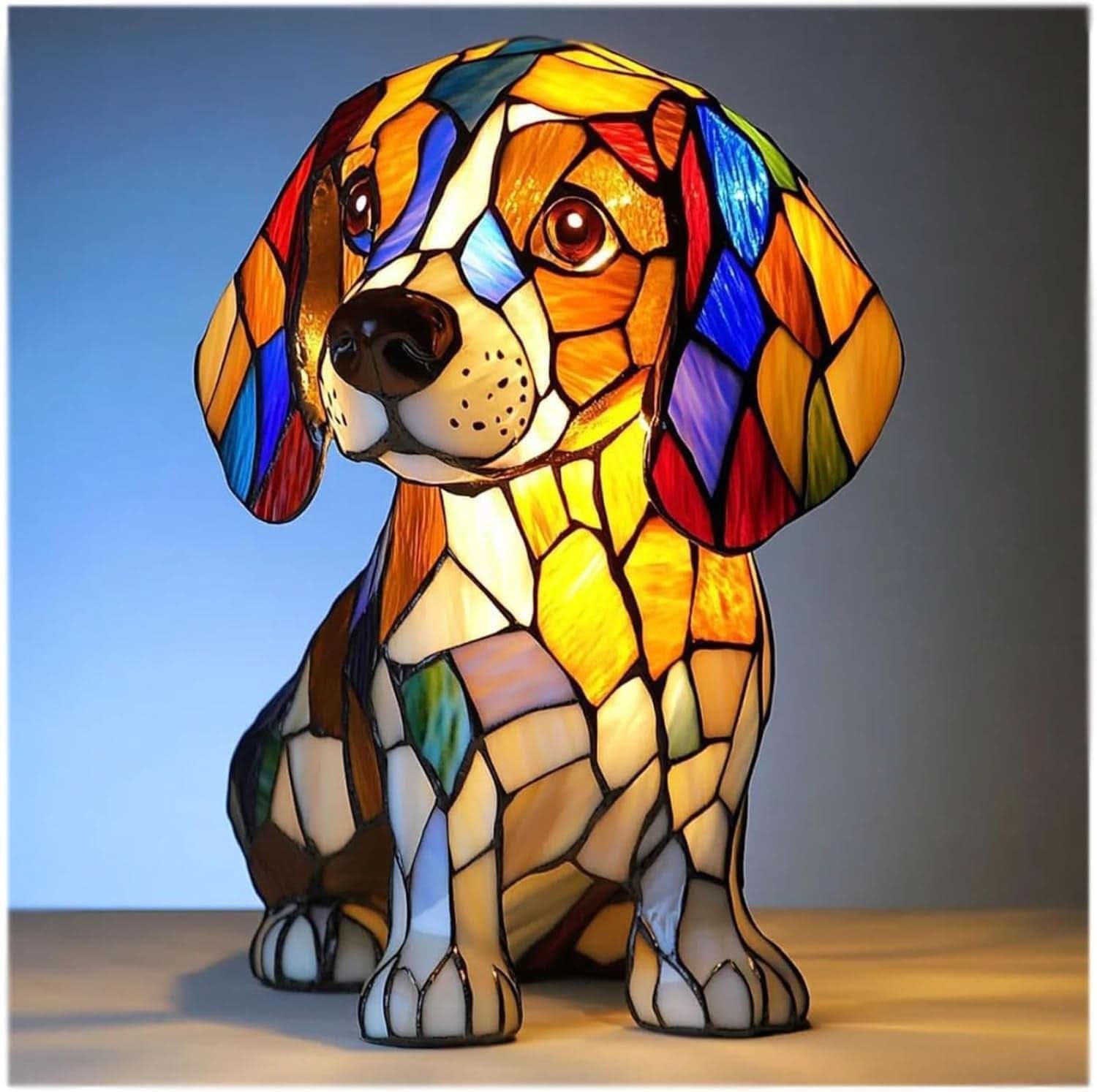 LED Night Light Dog Breed Shape Home Decor Light