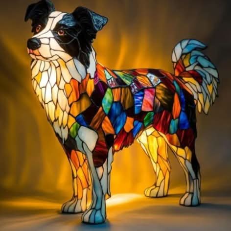 LED Night Light Dog Breed Shape Home Decor Light