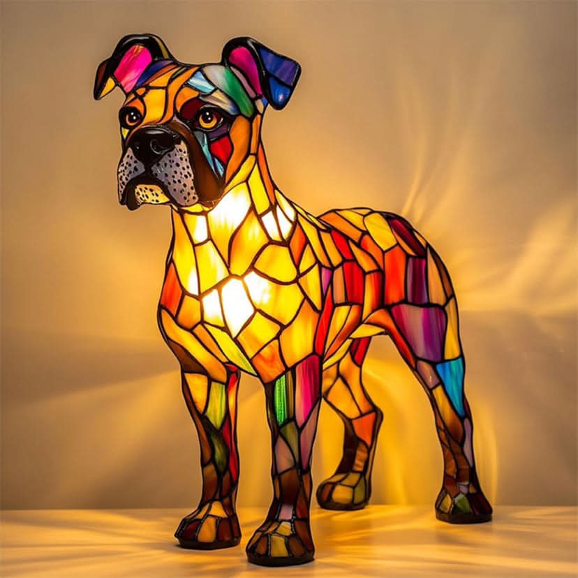 LED Night Light Dog Breed Shape Home Decor Light