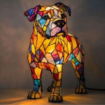 LED Night Light Dog Breed Shape Home Decor Light