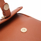 Leather Crossbody Bag Square Compact Anti Theft Bag