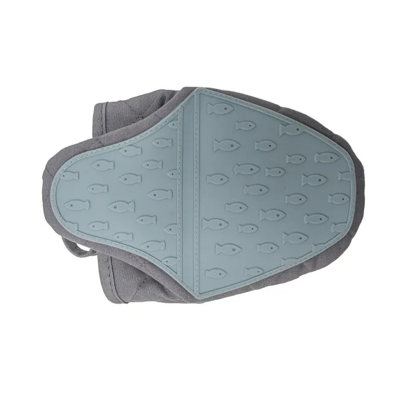 Fish-Shaped Silicone Oven Mitt Heat Resistant Non-Slip Grip