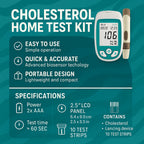 Blood Glucose Meter Kit with 3-in-1 Cholesterol Uric Acid Monitor