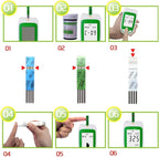 Blood Glucose Meter Kit with 3-in-1 Cholesterol Uric Acid Monitor