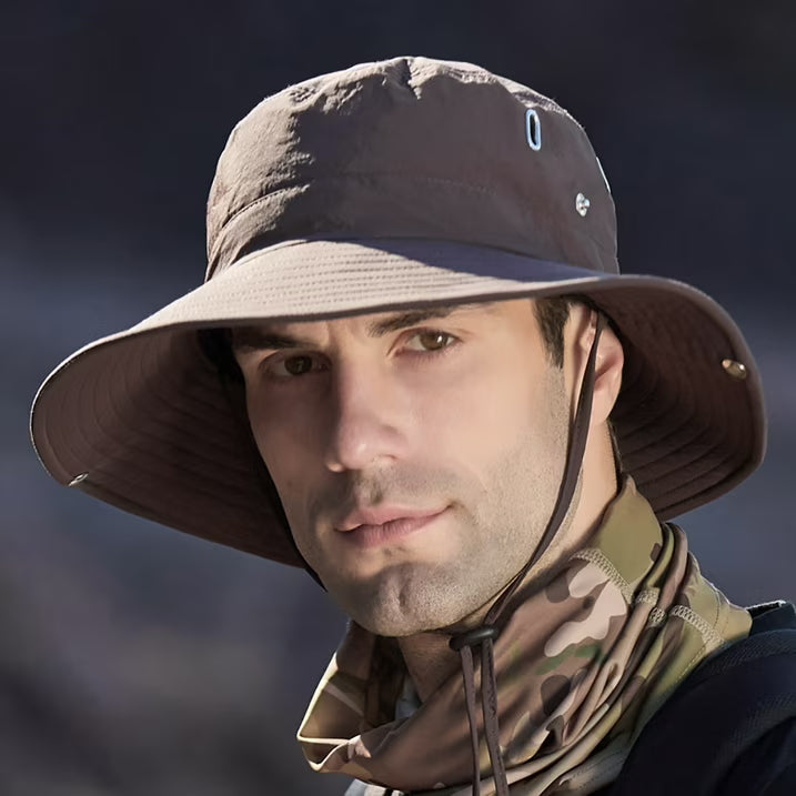 Breathable Wide Brim Sun Hat with UV Protection for Outdoor Use