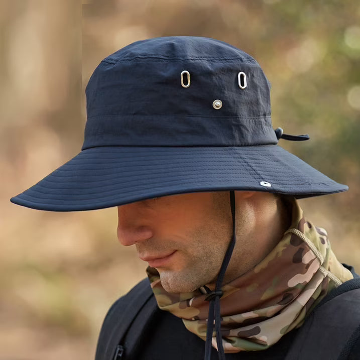 Breathable Wide Brim Sun Hat with UV Protection for Outdoor Use