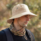 Breathable Wide Brim Sun Hat with UV Protection for Outdoor Use