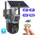 Wireless 4K Security Camera with Solar Panel and 360 Degree View