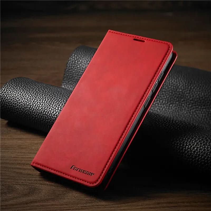 Magnetic Leather iPhone Case with Magnetic Closure Protective Cover