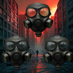 Tactical Full Face Gas Mask Respirator for Cosplay and Air Protection