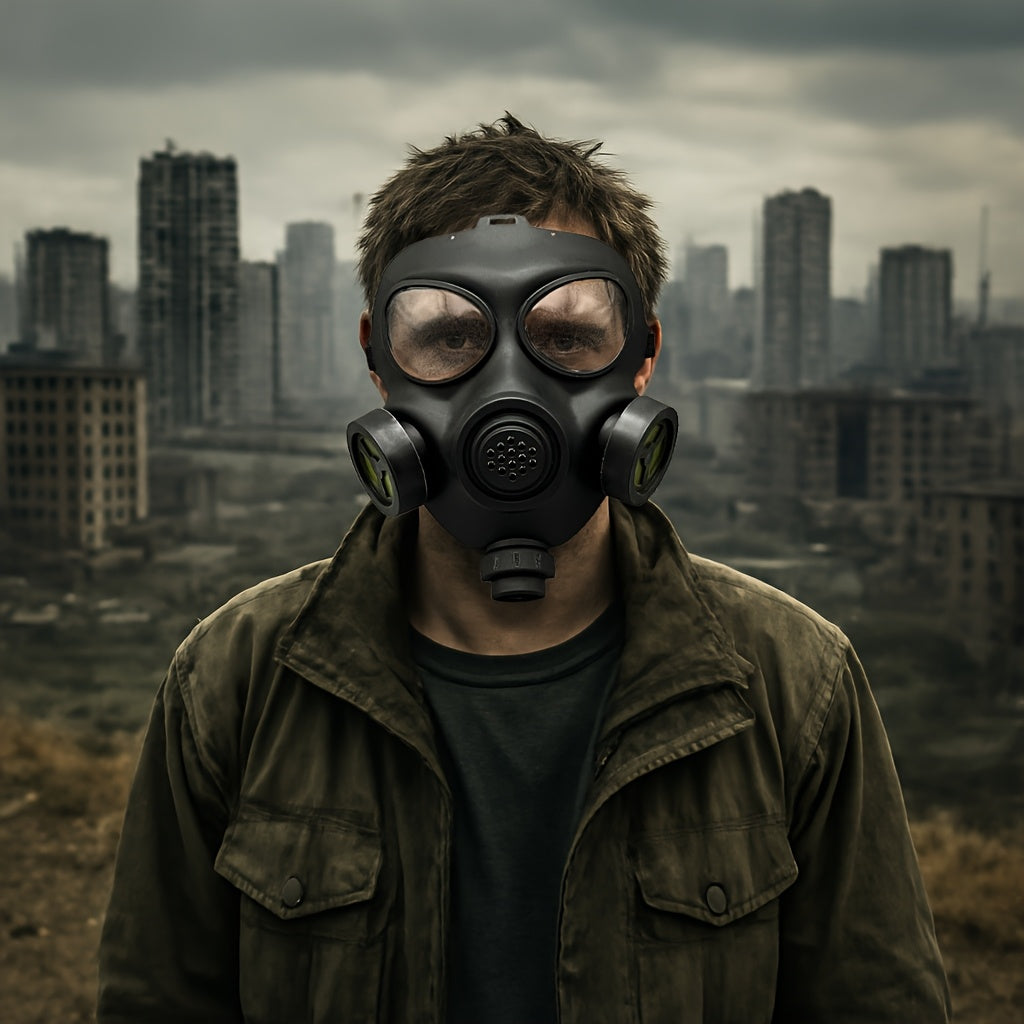 Tactical Full Face Gas Mask Respirator for Cosplay and Air Protection