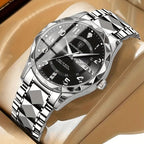Titanium Sports Watch Men Circular Analog Quartz Wristwatch
