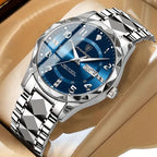 Titanium Sports Watch Men Circular Analog Quartz Wristwatch