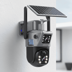 Wireless 4K Security Camera with Solar Panel and 360 Degree View