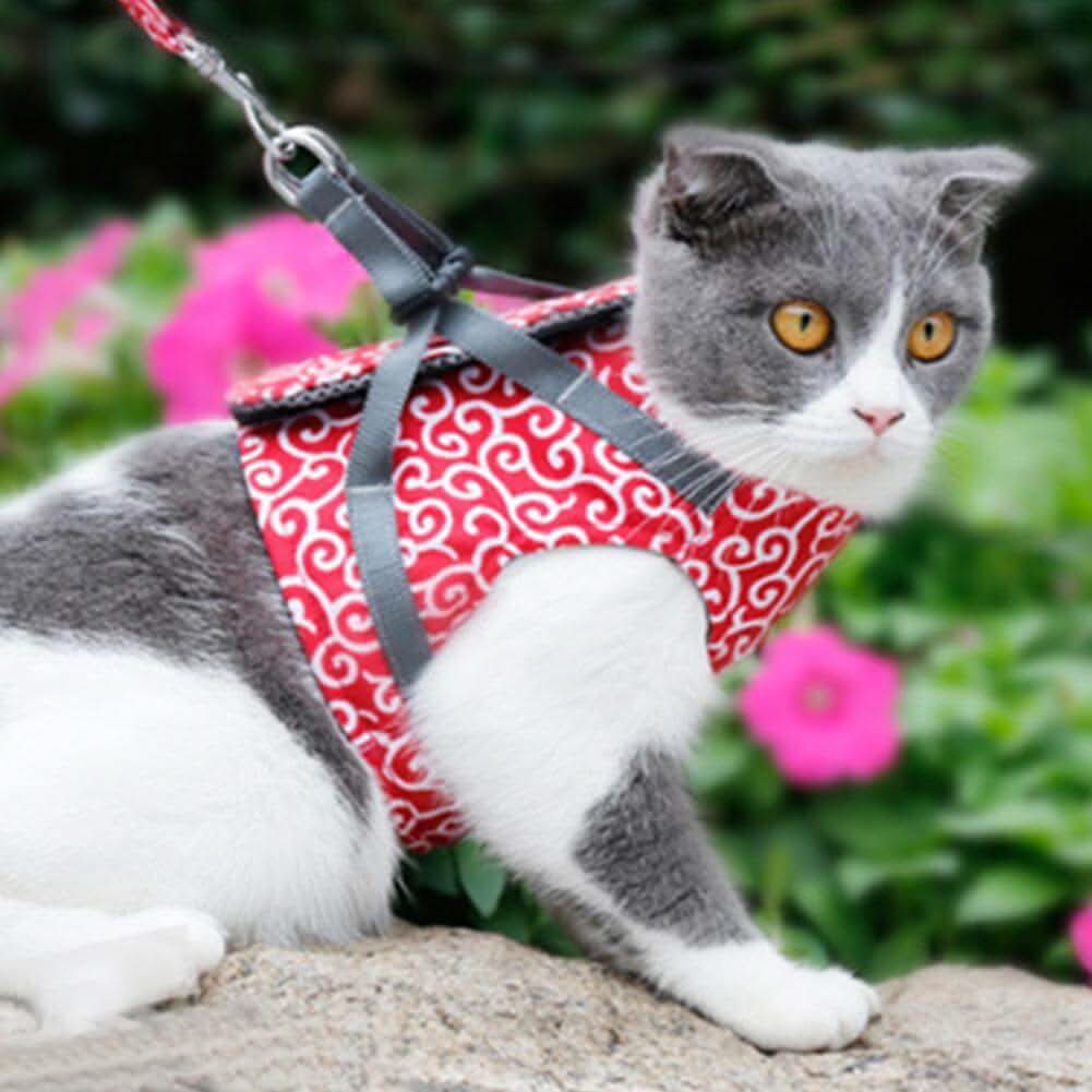 Cat Harness Vest Adjustable Safety Harness for Cats