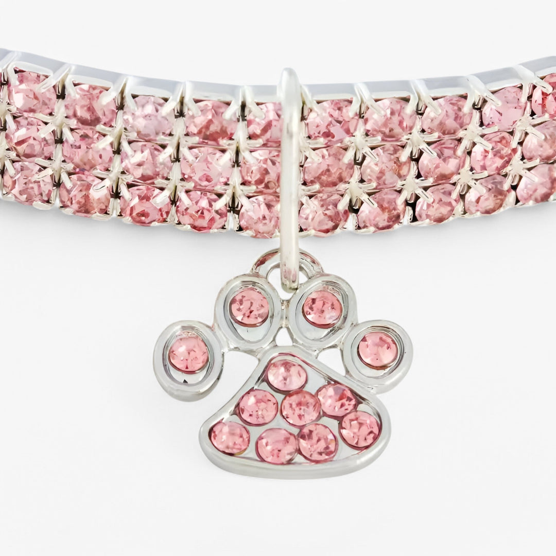 Crystal Necklace with Diamond Pendant