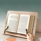 Wooden Adjustable Book Stand Reading Holder Pine Wood Holder