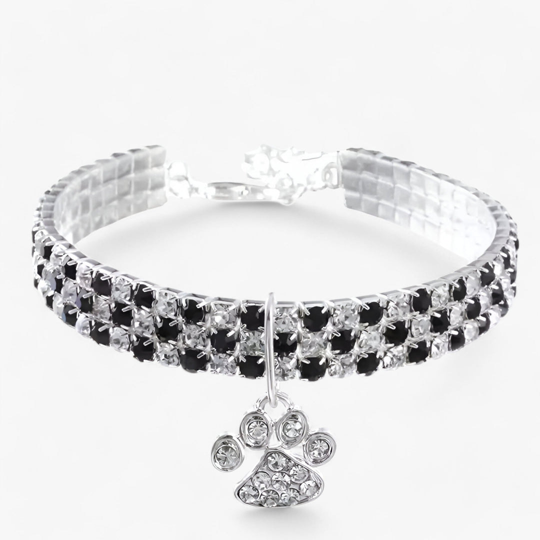 Crystal Necklace with Diamond Pendant