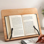 Wooden Adjustable Book Stand Reading Holder Pine Wood Holder