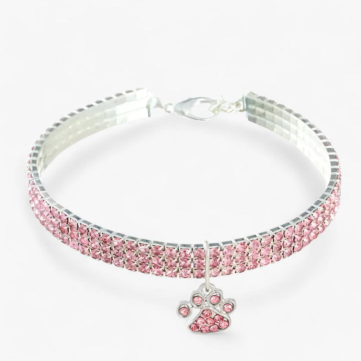 Crystal Necklace with Diamond Pendant